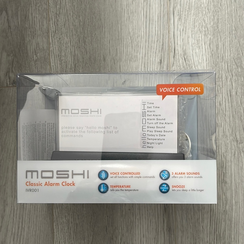 Moshi talking alarm clock